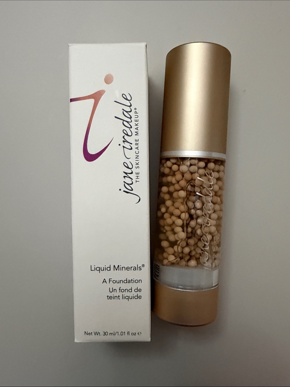 Jane Iredale Liquid Minerals A Foundation LIGHT BEIGE 1.01 fl oz New